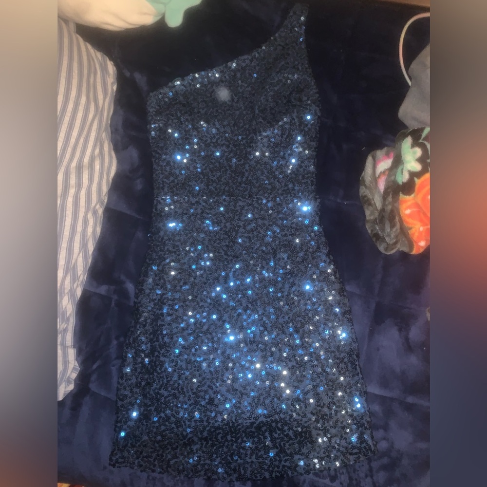 Blue home coming dress